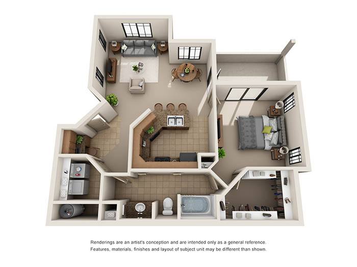 Floor plan layout diagram for A3